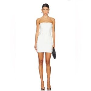 GOOD AMERICAN $169 Fit for Success Tube Minidress Size Small Cloud White